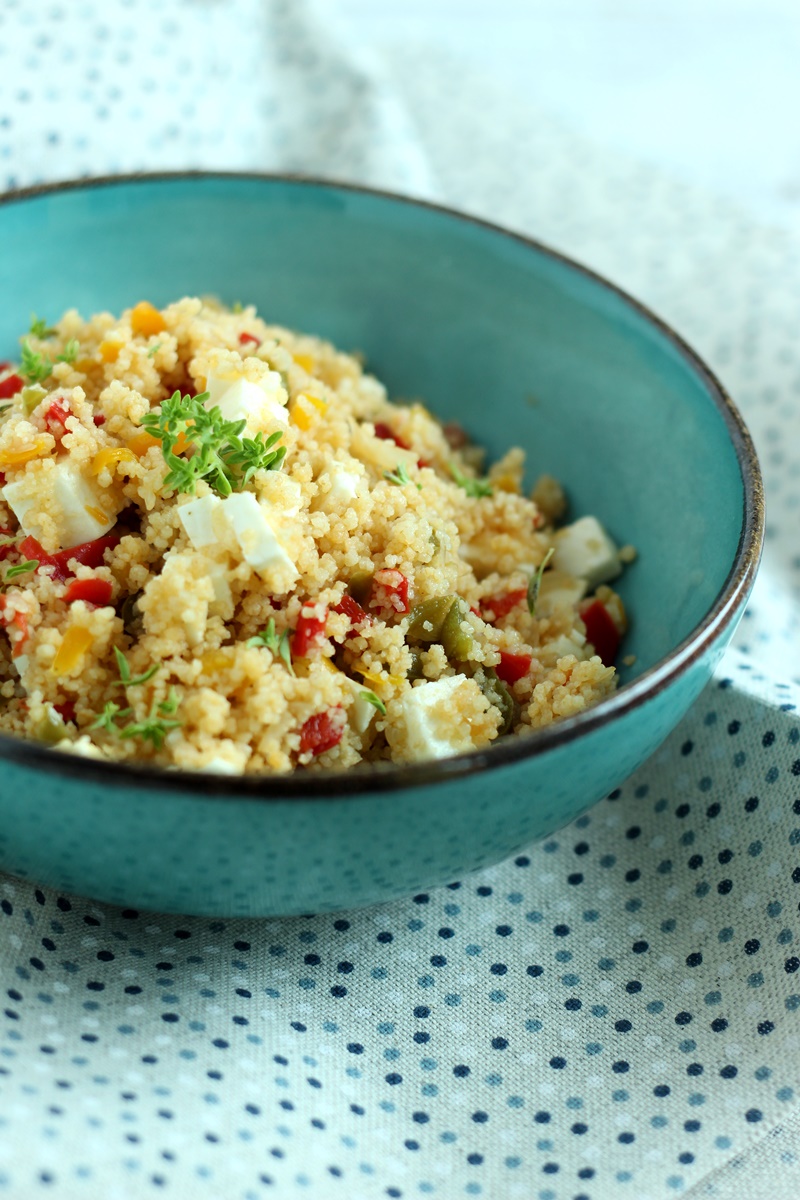 cous cous peperoni e feta